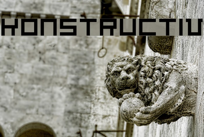 Konstructiv Font examples