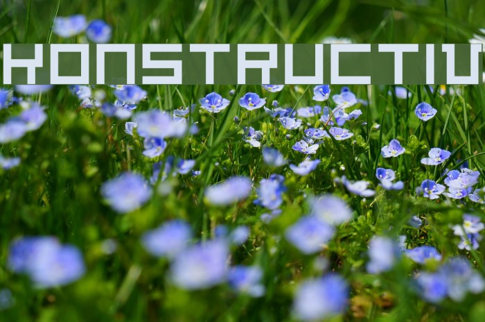 Konstructiv Font examples