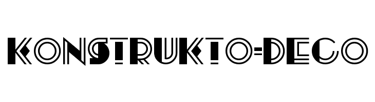 Konstrukto-Deco  font caratteri gratis