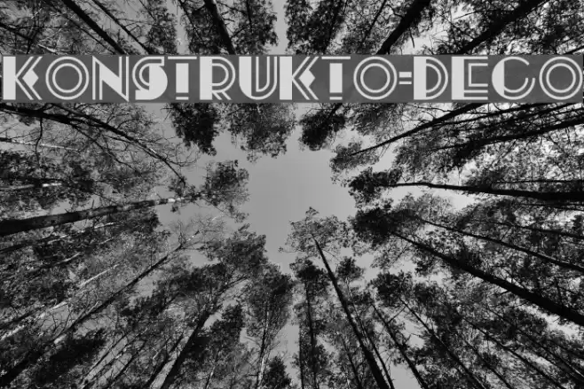 Konstrukto-Deco Font examples