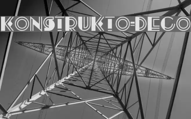 Konstrukto-Deco Font examples