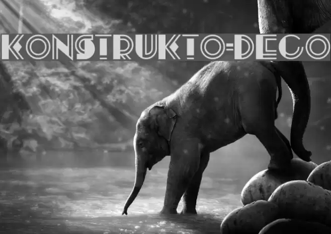 Konstrukto-Deco Font examples