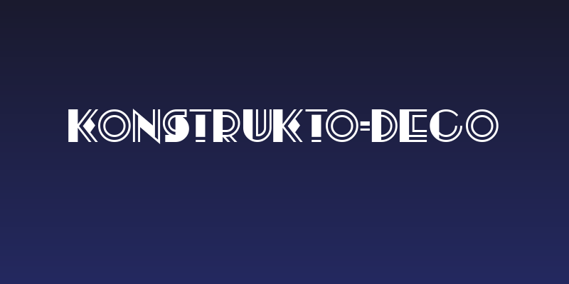 Konstrukto-Deco Social Header