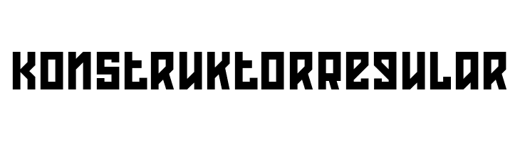 KonstruktorRegular  Free Fonts Download
