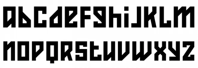 Konstruktor フォント 小文字