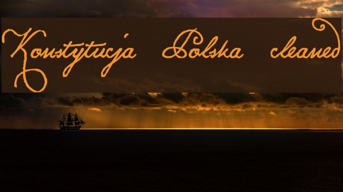 Konstytucja Polska cleaned Font examples