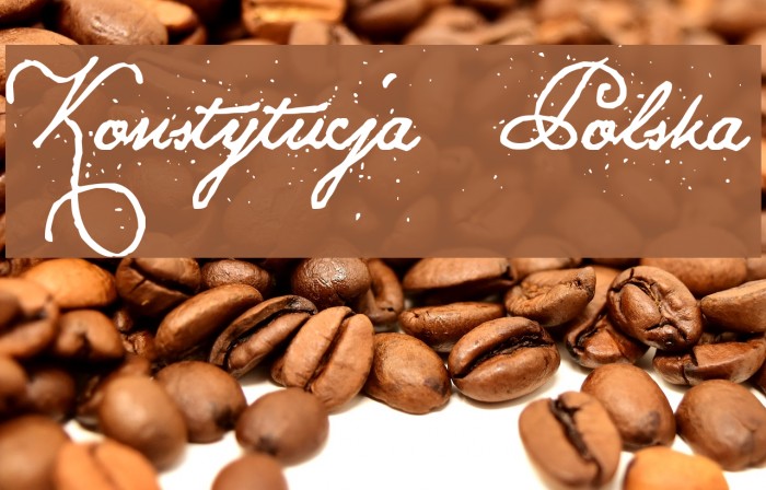 Konstytucja Polska Font examples