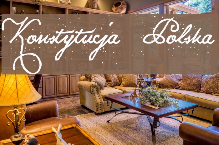 Konstytucja Polska Font examples