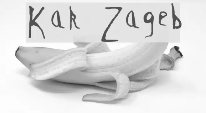 Kontakt Zagreb Font examples