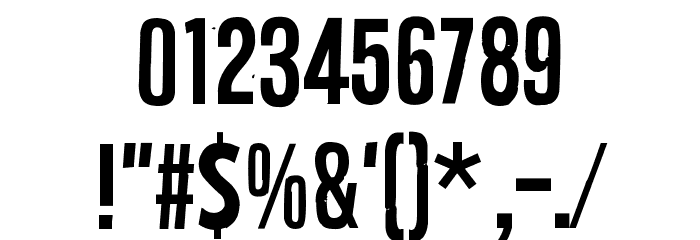 Kontemporary Font Alte caractere
