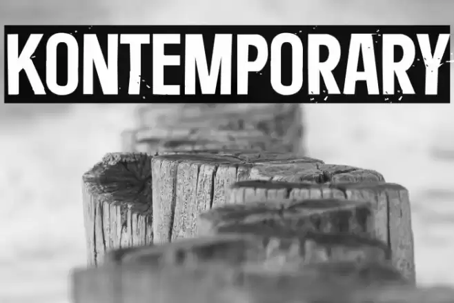 Kontemporary Font examples