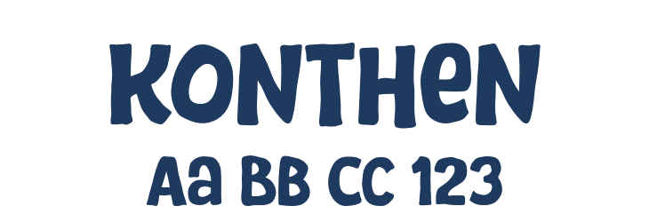 Konthen Font Preview