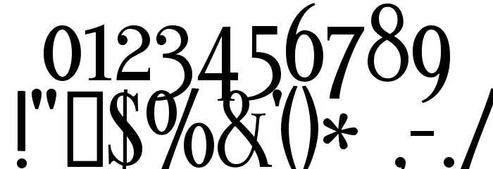 Kontor Display Font OTHER CHARS