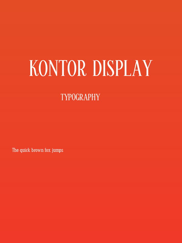 Kontor Display Poster