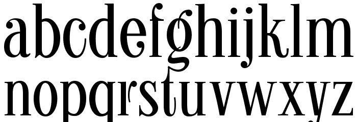 Kontor Display Font LOWERCASE