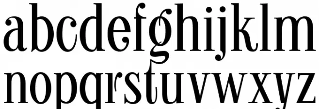 Kontor Display Font LOWERCASE