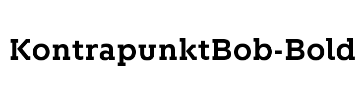 KontrapunktBob-Bold  font caratteri gratis