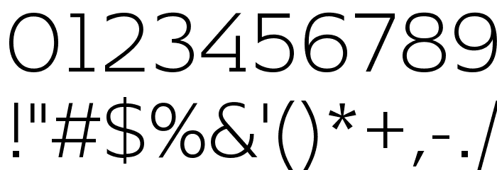 KontrapunktBob-Light Font OTHER CHARS