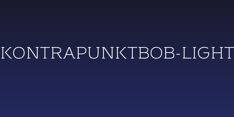 KontrapunktBob-Light Social Header