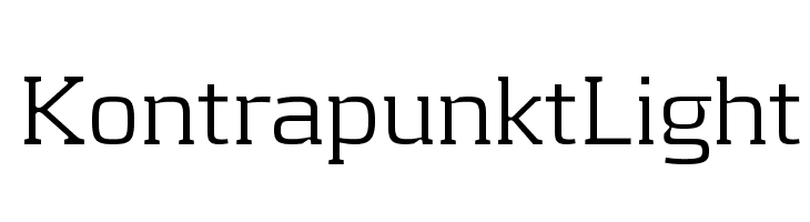 KontrapunktLight Font