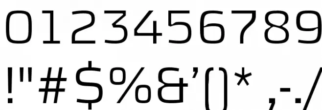 KontrapunktLight Font OTHER CHARS