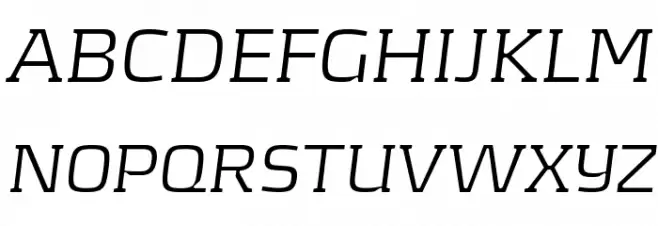 KontrapunktLightItalic Schriftart Groß