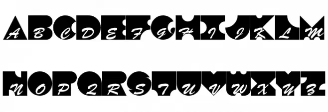 Kontrast 字体 大写
