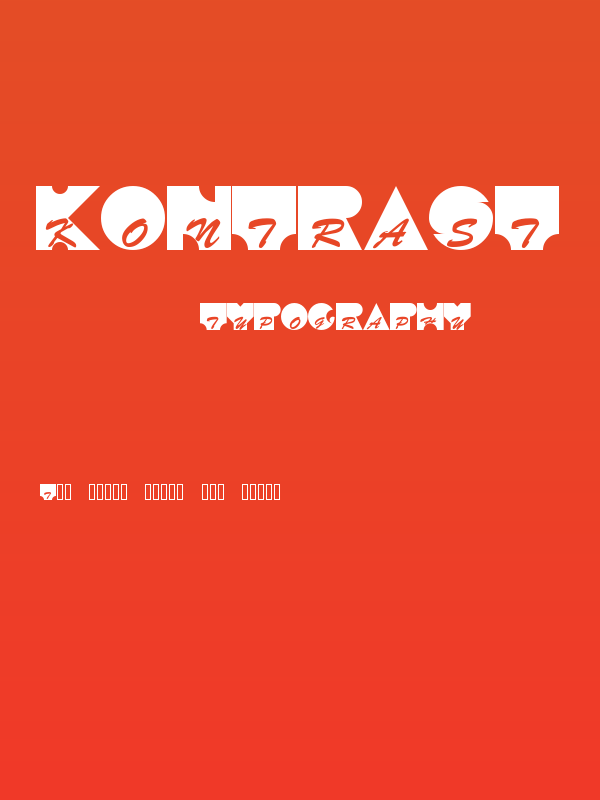 Kontrast Poster