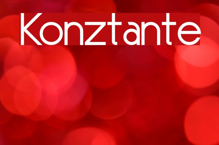 Konztante फ़ॉन्ट examples