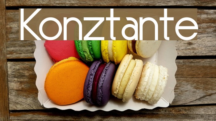 Konztante फ़ॉन्ट examples