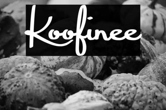 Koofinee Font examples