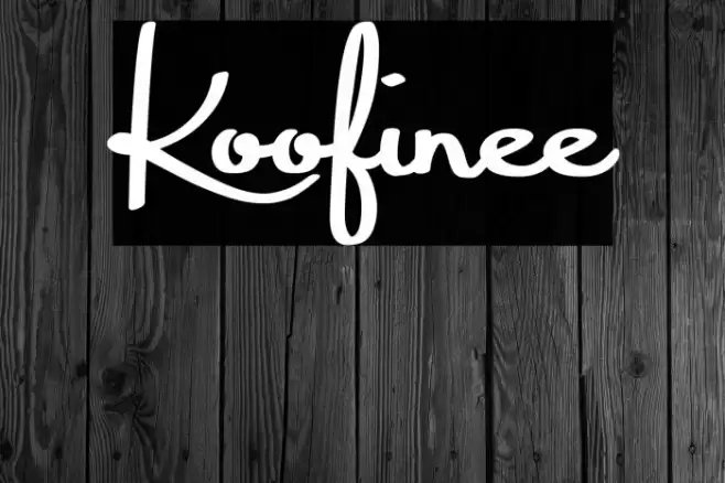 Koofinee Font examples