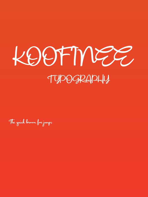 Koofinee Poster