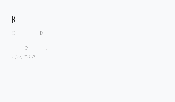 Kookaburra Business Card