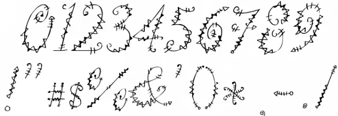 Kookie Font OTHER CHARS