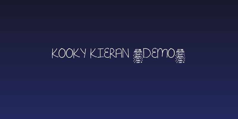 Kooky Kieran [Demo] Social Header