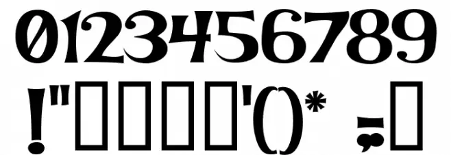 KookyKaps Font OTHER CHARS