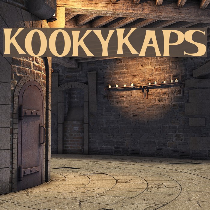 KookyKaps Fonte examples