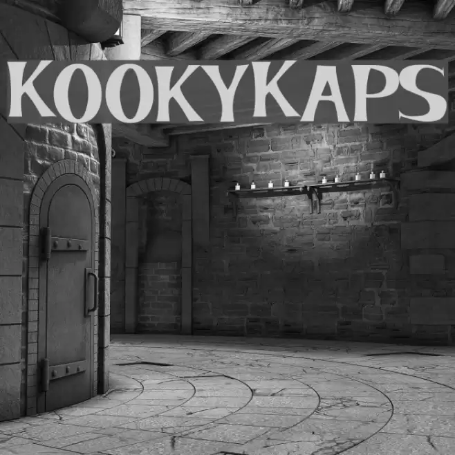 KookyKaps Font examples