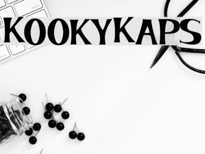 KookyKaps Font examples