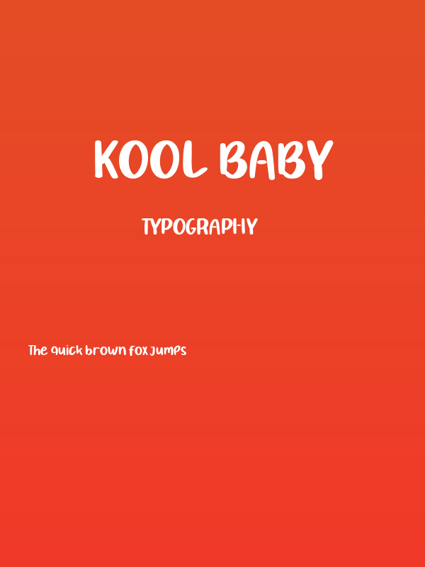 Kool Baby Poster
