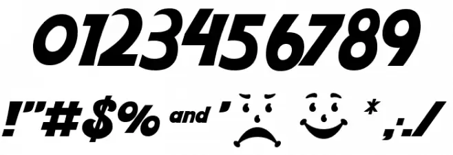 Kool Beans Font OTHER CHARS