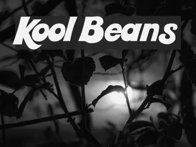 Kool Beans Font examples