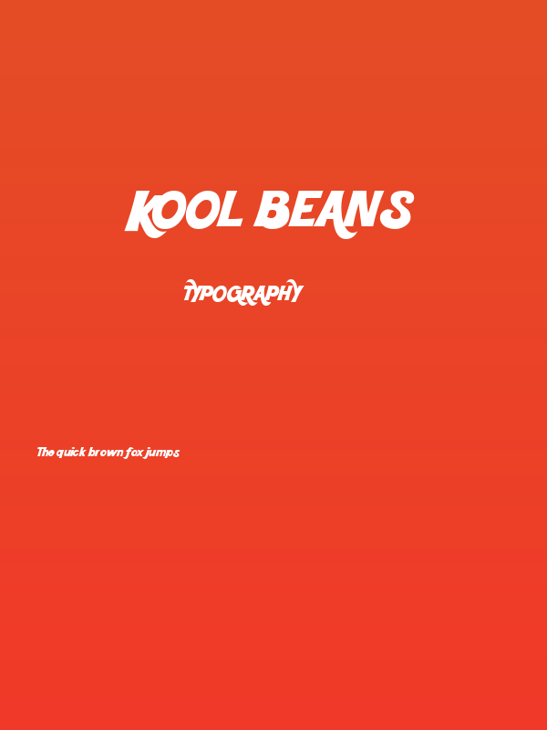 Kool Beans Poster