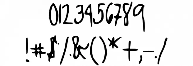 Kool_Katz Font OTHER CHARS