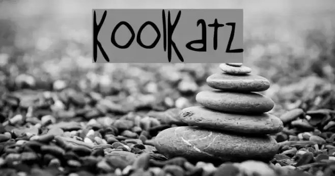 Kool_Katz Font examples