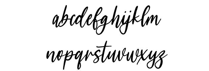 Koolkids Free Regular Font LOWERCASE