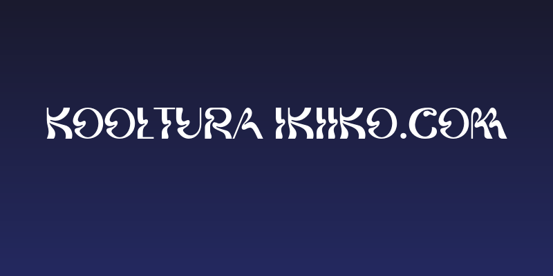 Kooltura ikiiko.com Social Header