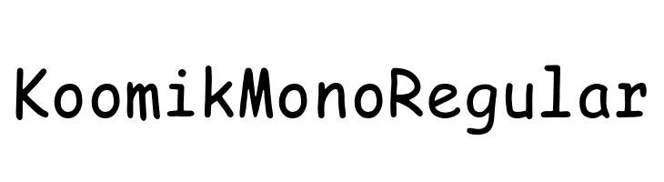Koomik Mono Regular 