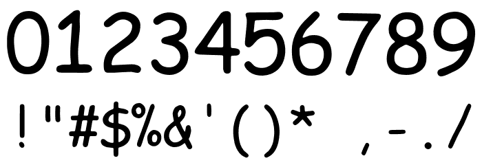 Koomik Mono Regular Font OTHER CHARS